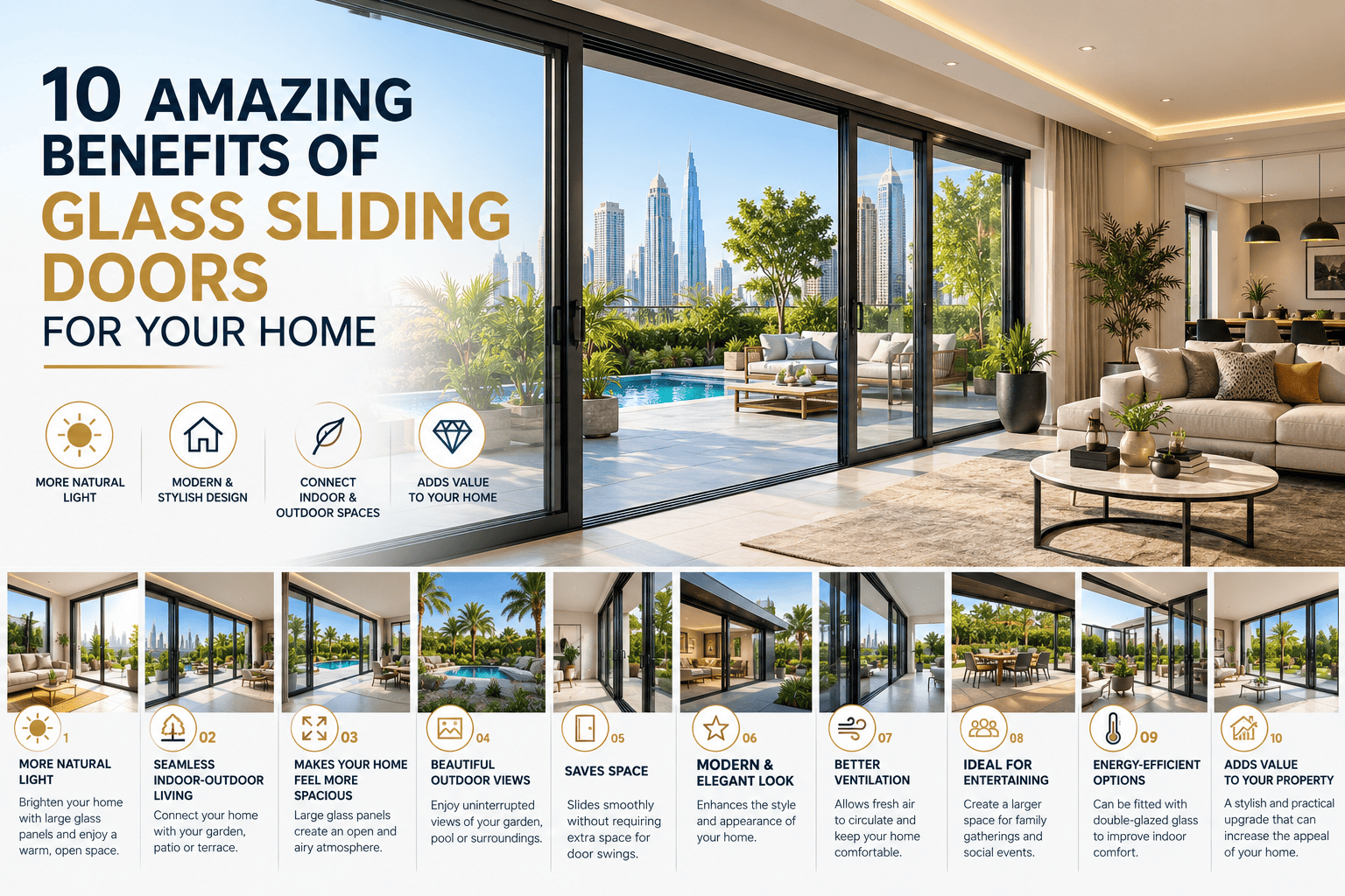 10 Amazing Benefits of Glass Sliding Doors for Your Home