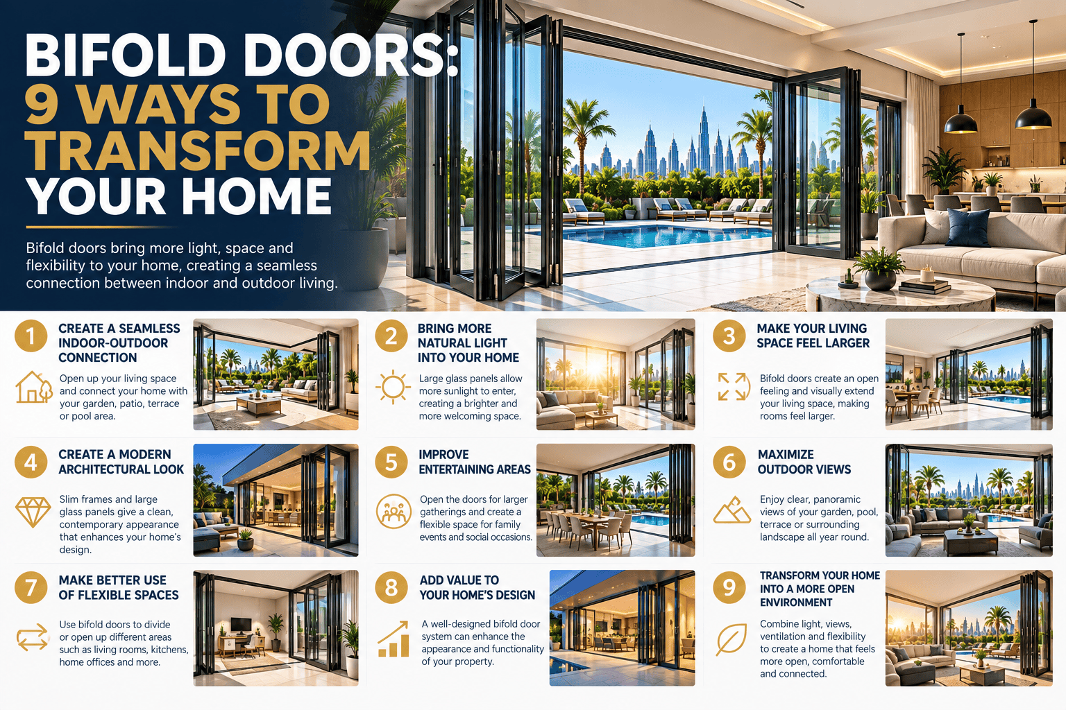 Bifold Doors: 9 Ways to Transform Your Home